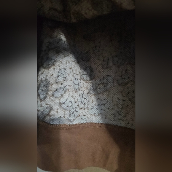 GRAYSON THREADS Leopard print sherpa/fleece pullover 1/4 zip jacket. Size XXL - Picture 8 of 13